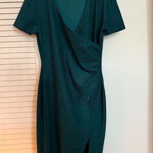 APRICOT Asymmetrical Teal Dress